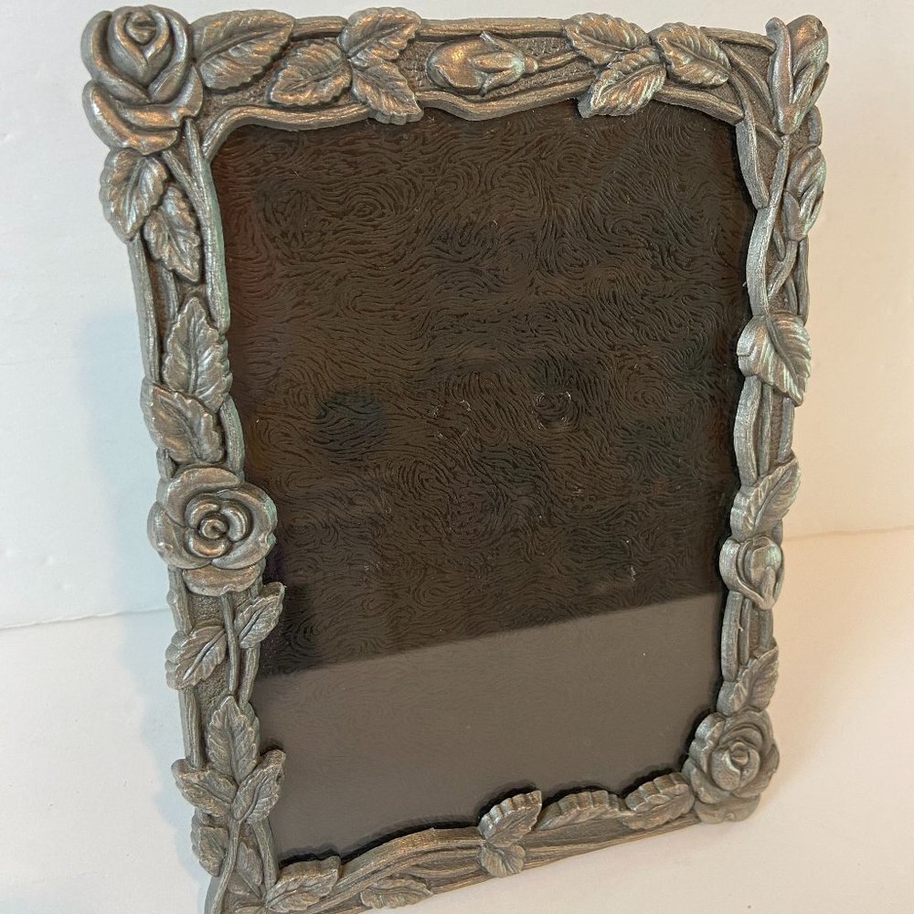 Vintage Weston Gallery Roses Metal  Picture Frame